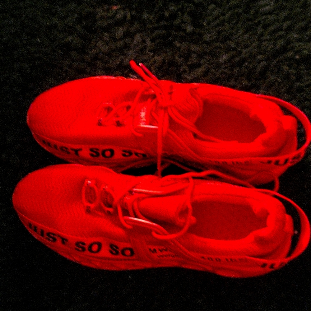 Red Just So So Running Sneakers Women's EURO 43 (10-11)